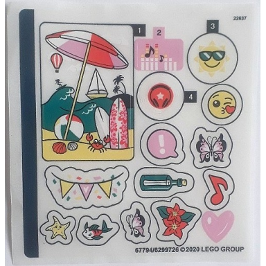 sticker sheet for set 41411 - 67794 6299726