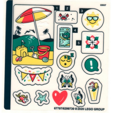 sticker sheet for set 41412 - 67797 6299730