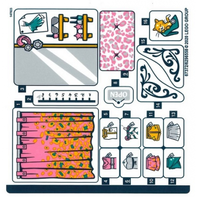 sticker sheet for set 41427 - 67372 6296558