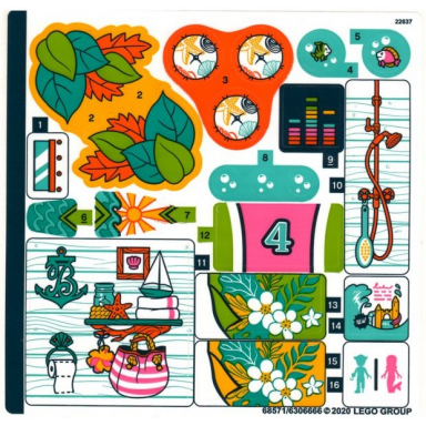 sticker sheet for set 41428 - 68571 6306666