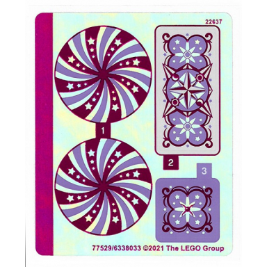 sticker sheet for set 41686 iridescent mirrored - 77529 6338033