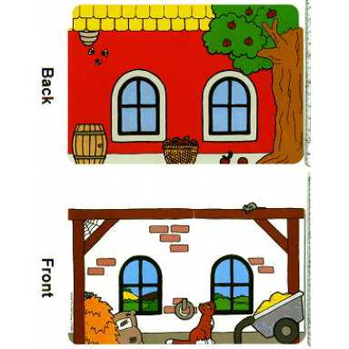 plastic backdrop for sets 3618 9134 - duplo stable
