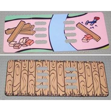 paper duplo playmat rectangle with no bridge bridge pattern for set 3283