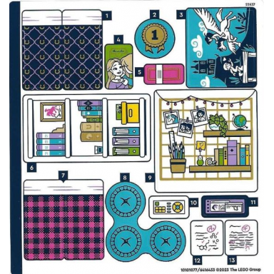 sticker sheet for set 41740 - 10101077 6416433