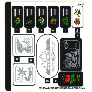 sticker sheet for set 41757 - 10103449 6435269