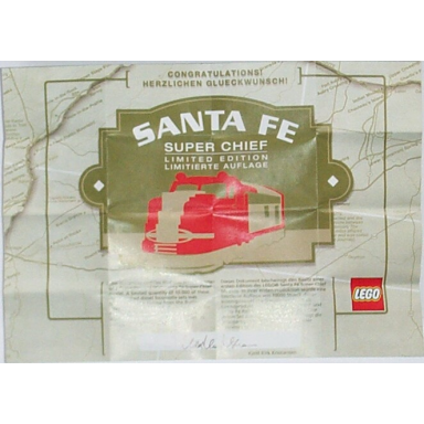 paper certificate of authenticity for set 10020 limited edition