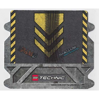 paper cardboard ramp with yellow curbs and chevrons pattern for set 42058 - 28884 6170185