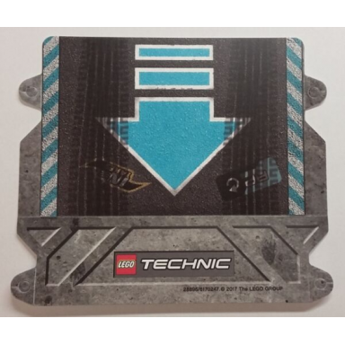 paper cardboard ramp with medium azure arrow and chevrons pattern for set 42059 - 28896 6170247