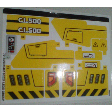 sticker sheet for set 42121 - 72184 6323407