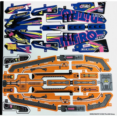 sticker sheet for set 42140 - 80230 6362707