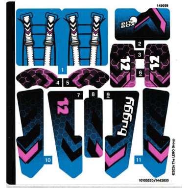 sticker sheet for set 42164 - 10105320 6462833