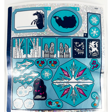 sticker sheet for set 43189 holographic mirrored - 75847 6333407