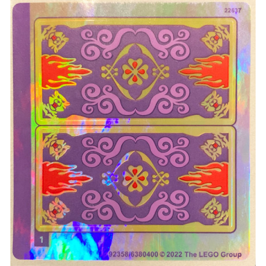 sticker sheet for set 43208 iridescent mirrored - 92358 6380400