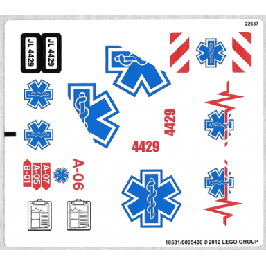 sticker sheet for set 4429 - 10581 6005400