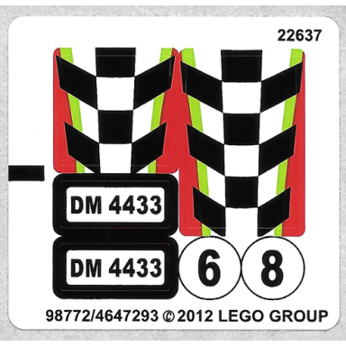 sticker sheet for set 4433 - 98772 4647293