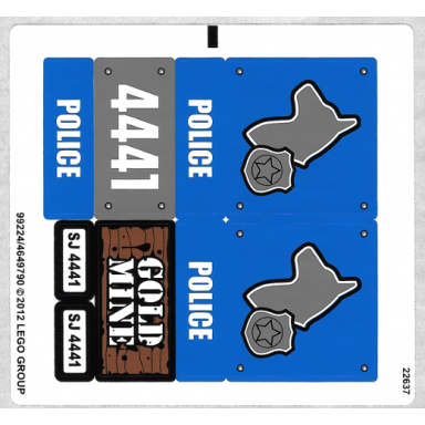 sticker sheet for set 4441 - 99224 4649790