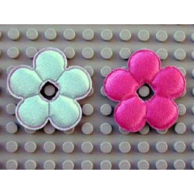 clikits icon accent cloth puffy flower 5 petals 4 1 8 x 4 1 8