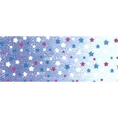 clikits paper with stars and spots on blue gradient background pattern