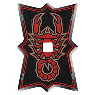 plastic shield for large figures with knights kingdom vladek scorpion pattern
