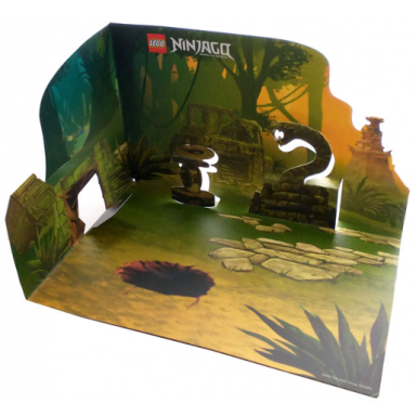 paper cardboard backdrop for set 5002919 ninjago jungle shrine