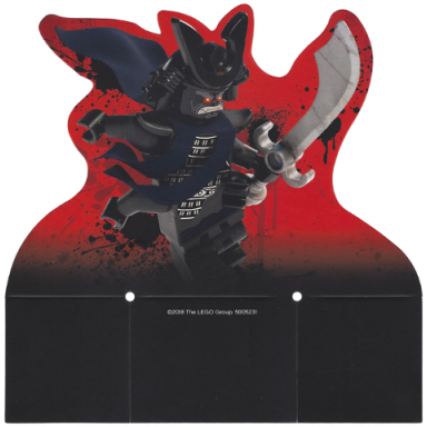 paper cardboard backdrop for set 5005231 lord garmadon with 4 arms