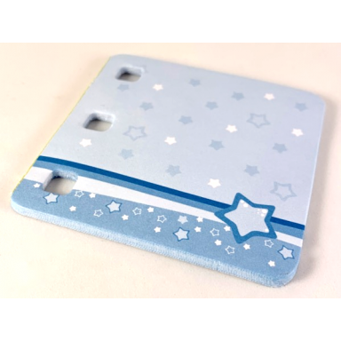 clikits paper notepad with 3 holes with stars pattern