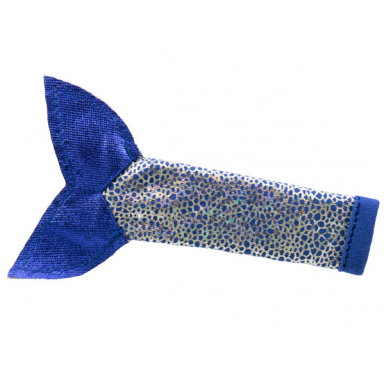 belville fishtail for adult with dark purple fins dark purple spots silver overlay pattern with top cuff