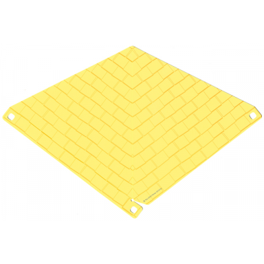 plastic part for set 5940 - bright light yellow roof with shingles pattern
