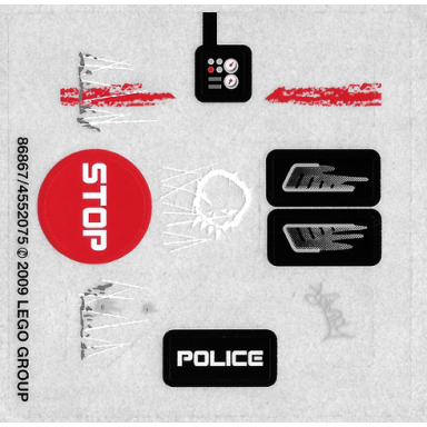sticker sheet for set 5970 - 86867 4552075