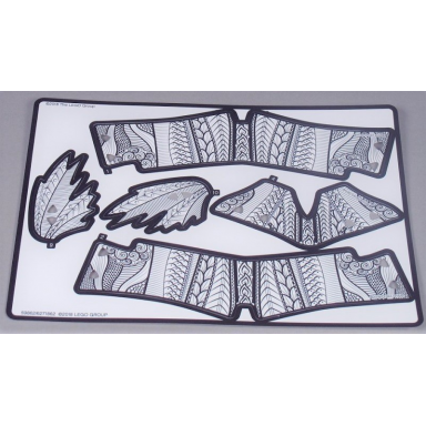 plastic skin ink koi sheet 2 of 2 for set 81003-1