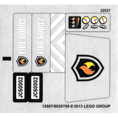 sticker sheet for set 60002 - 12687 6020709