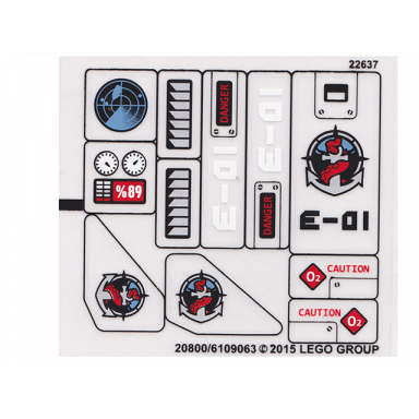 sticker sheet for set 60092 - transparent background version - 20800 6109063