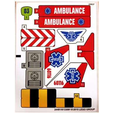 sticker sheet for set 60116 - 24491 6133091