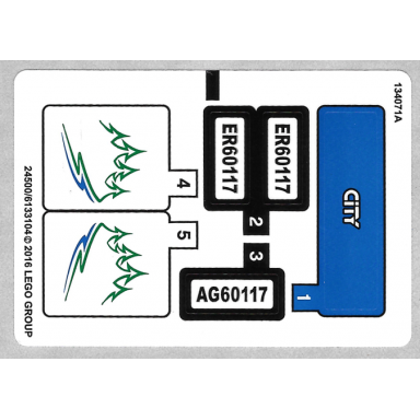 sticker sheet for set 60117 - north american version - 24500 6133104