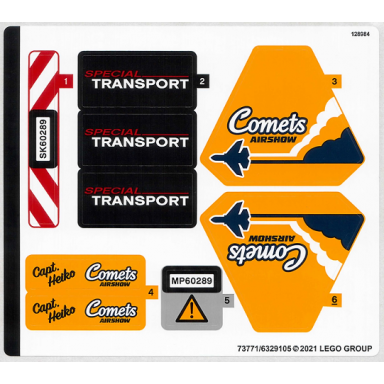 sticker sheet for set 60289 - 73771 6329105