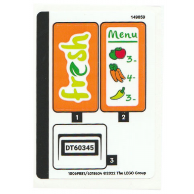 sticker sheet for set 60345 - 10069881 6318634