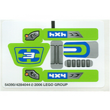 sticker sheet for set 6111 sheet 2 - 54390 4284044