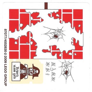 sticker sheet for set 6242 - red bricks version - 87077 4552830
