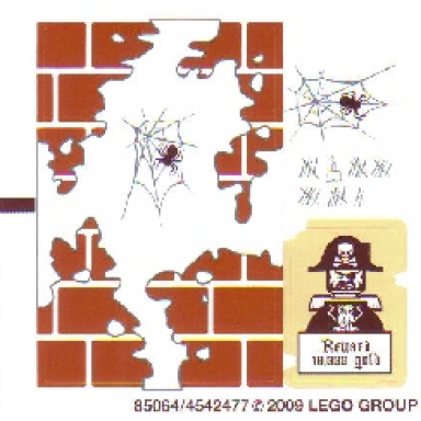 sticker sheet for set 6242 - brown bricks version - 85064 4542477