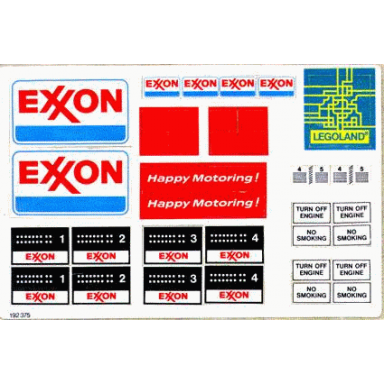 sticker sheet for set 6375-2 - 192375