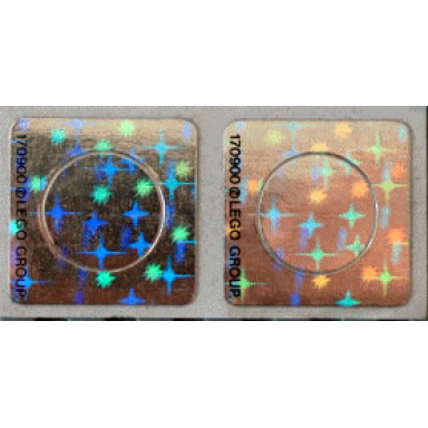 sticker sheet for set 6958 sheet 5 holographic mirrored - 170900 pair