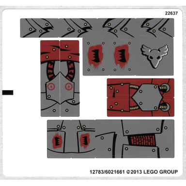 sticker sheet for set 70012-2 - 12783 6021661