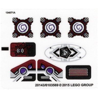 sticker sheet for set 70166 - north american version - 20143 6103569