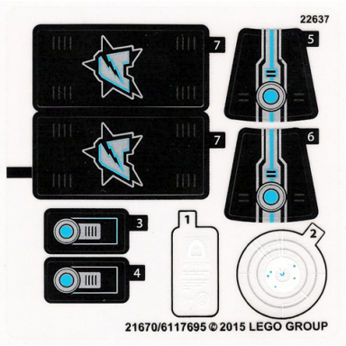 sticker sheet for set 70171 - 21670 6117695