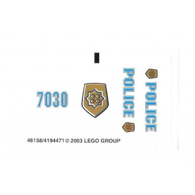 sticker sheet for set 7030 - 46158 4194471