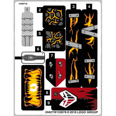 sticker sheet for set 70316 - north american version - 24427 6132678