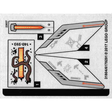 sticker sheet for set 70358 - 31804 6179291