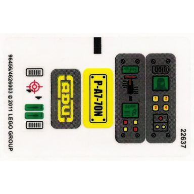 sticker sheet for set 7050 - 96456 4626003