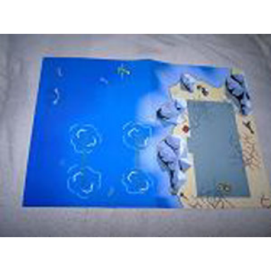 paper cardboard base for set 7074 island with water pattern