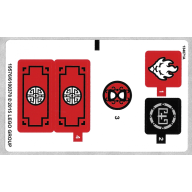 sticker sheet for set 70756 - north american version - 19576 6100378